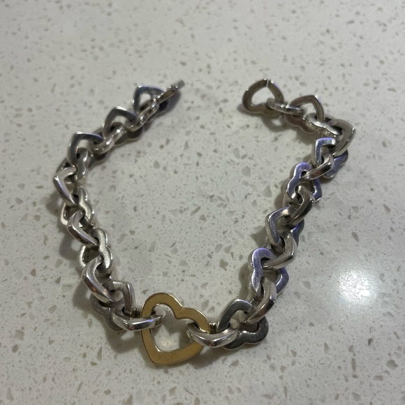 Tiffany two-tone heart bracelet